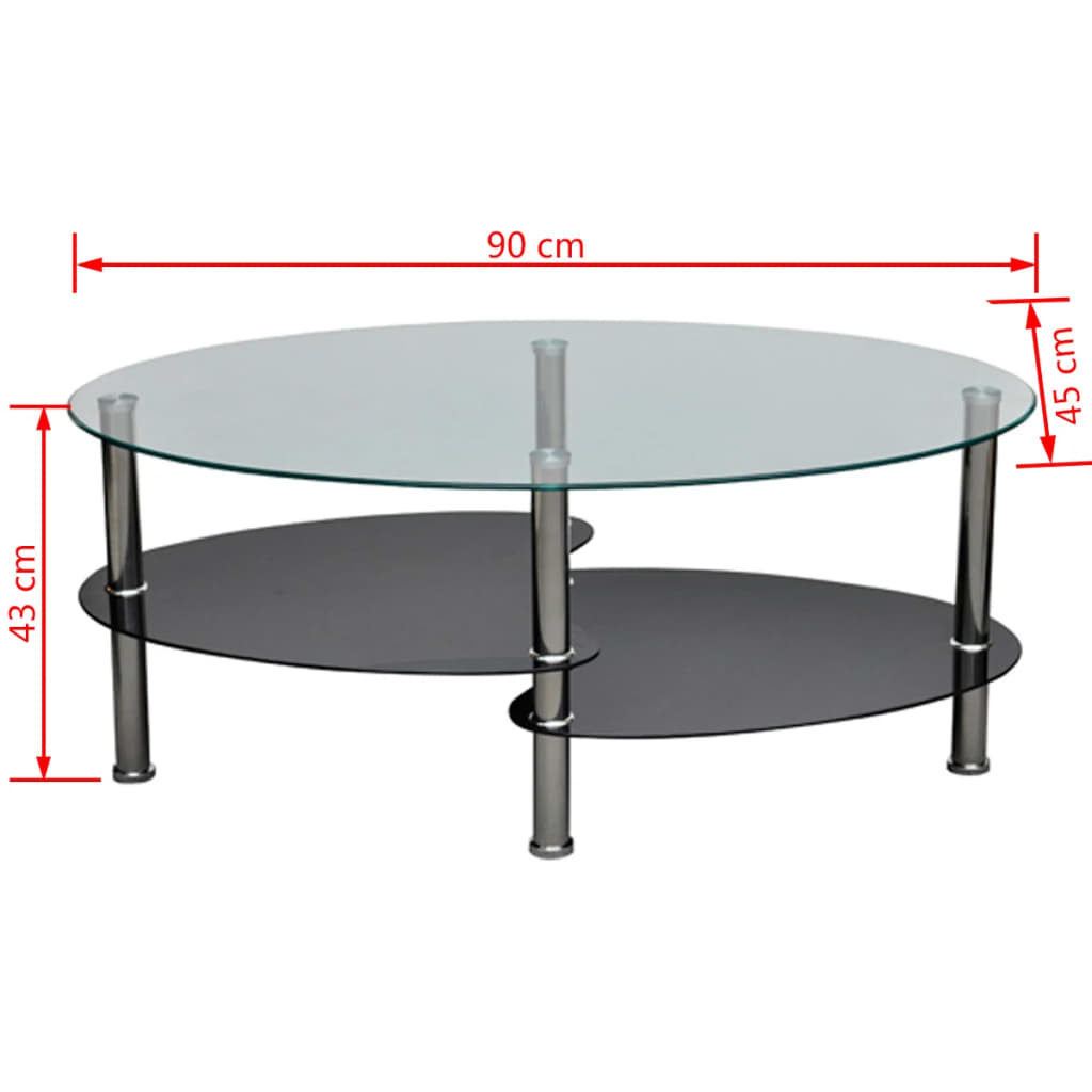 Table basse avec design exclusif Noir