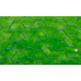 Grillage à poule avec revêtement en PVC 25x0,5 m vert