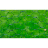 Chicken wire with PVC coating 25x0.75 m green