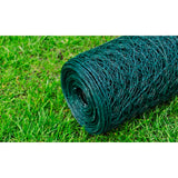 Chicken wire with PVC coating 25x0.75 m green