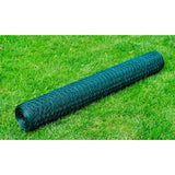 Chicken wire with PVC coating 25x0.75 m green