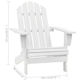 Chaise de jardin bois blanc