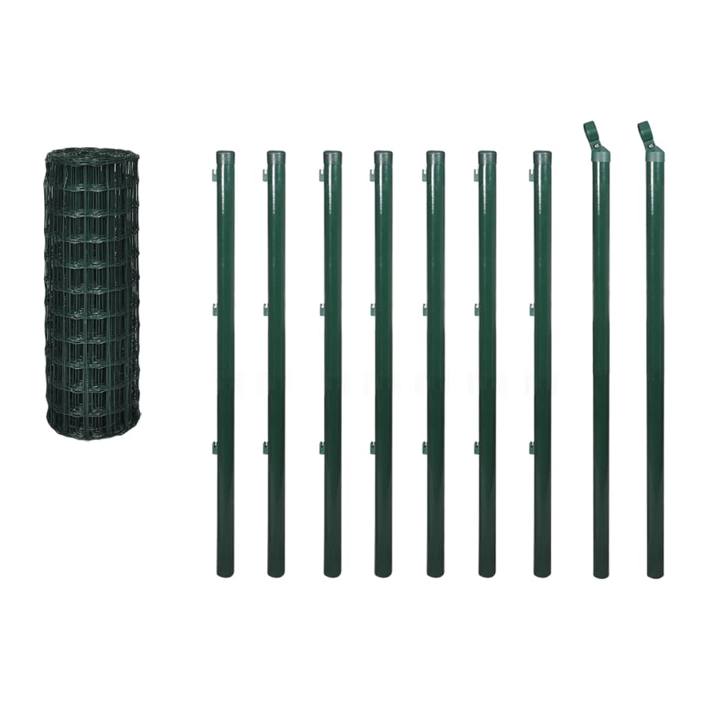 Euro steel fence 10x1.0 m green