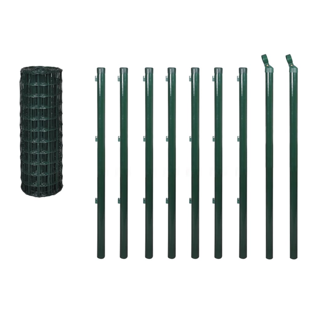 Euro steel fence 10x1.2 m green