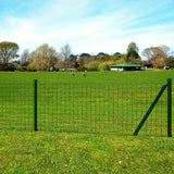 Euro Steel Fence 25x0.8 m Green