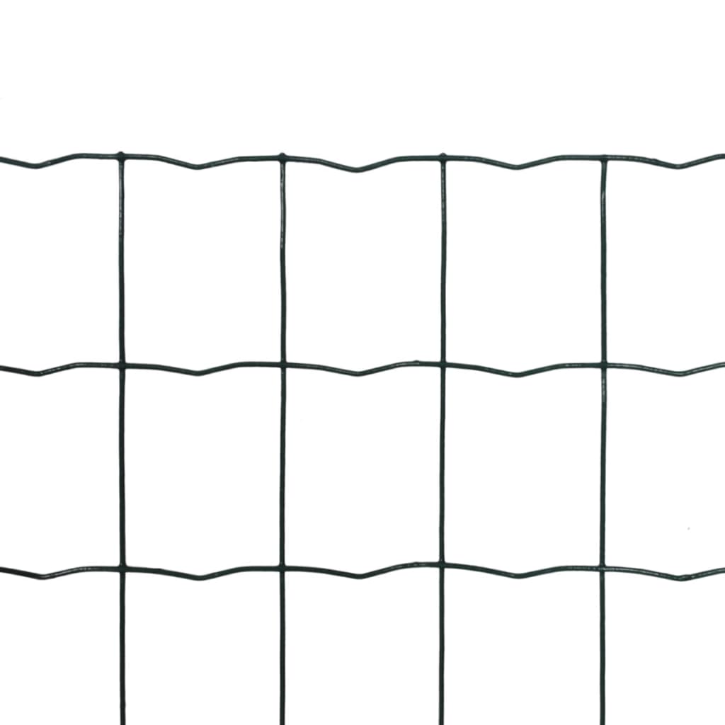 Clôture euro Acier 10 x 0,8 m Vert