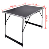 Table à coller 3 pcs pliable Hauteur réglable