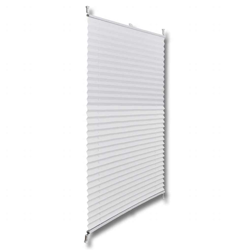 Store plissé 80x125 cm Blanc