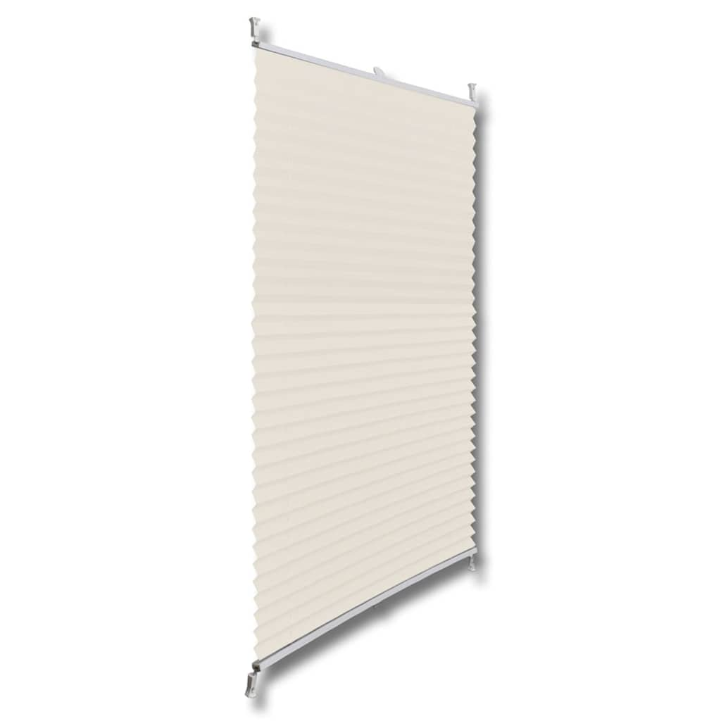 Store plissé 70x125 cm Crème