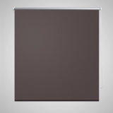 Store enrouleur occultant marron 40 x 100 cm