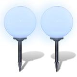 2pcs 30cm LED Path Lights with Ground Stake