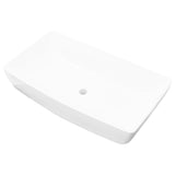 Lavabo rectangulaire Céramique Blanc 71 x 39 cm