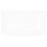 Lavabo rectangulaire Céramique Blanc 71 x 39 cm