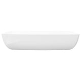 Lavabo rectangulaire Céramique Blanc 71 x 39 cm