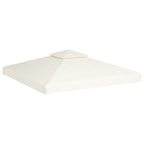 Recouvrement de remplacement d'auvent 310 g/m² 3x3m Blanc crème