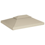 Recouvrement de remplacement d'auvent 310 g/m² Beige 3 x 4 m