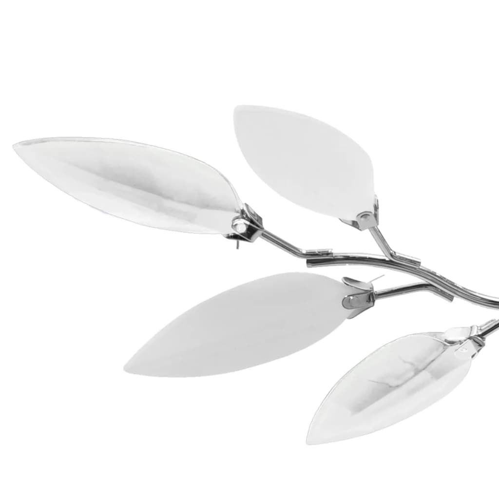 Acrylic Leaf Shaped Ceiling Light and Arm 3 E14 Bulbs