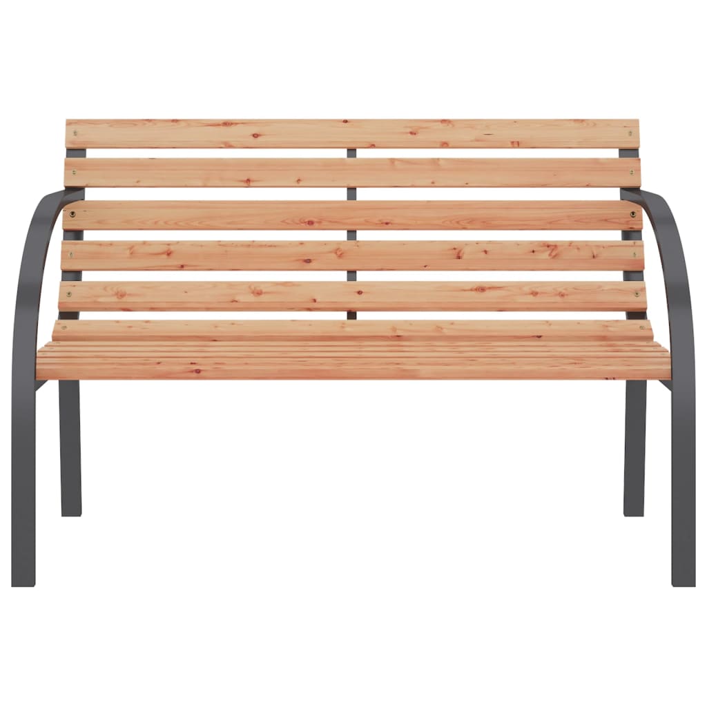 Banc de jardin 120 cm Bois et fer