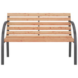 Banc de jardin 120 cm Bois et fer