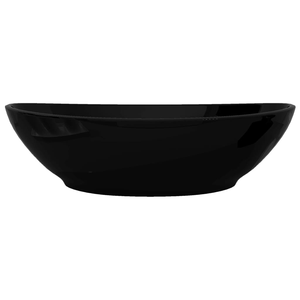 Lavabo ovale Céramique 40 x 33 cm Noir