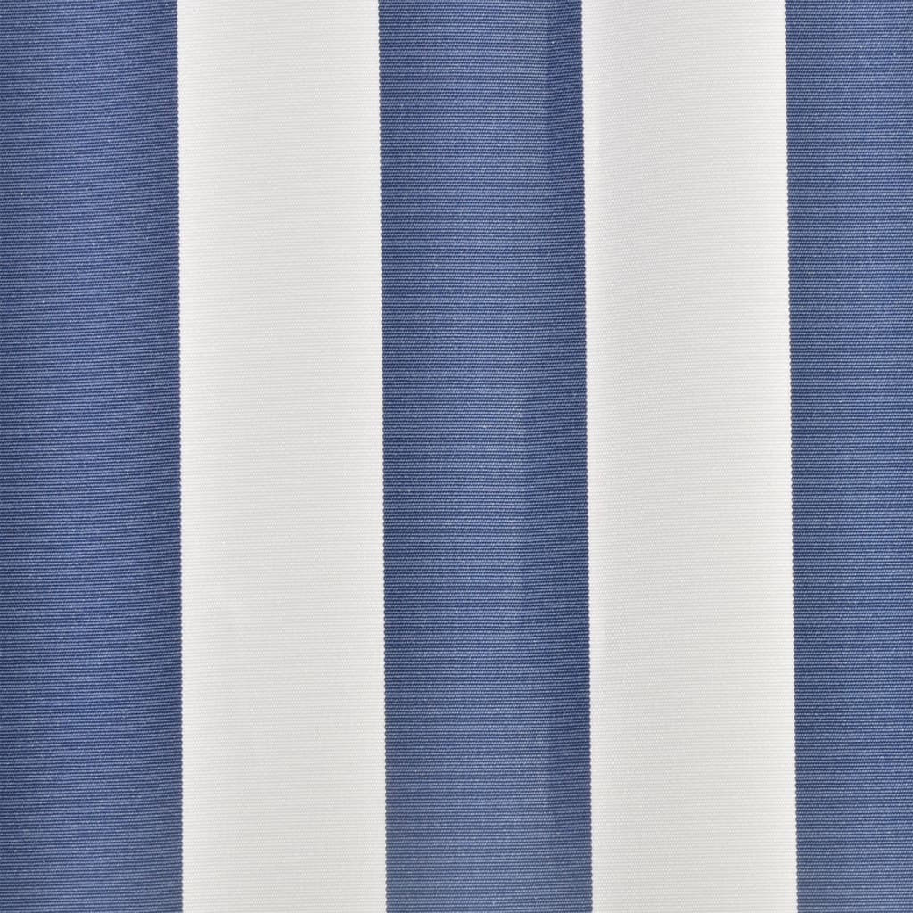 Toit d'auvent Toile Bleu et blanc 4x3 m (Cadre non inclus)