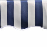 Toit d'auvent Toile Bleu et blanc 4x3 m (Cadre non inclus)