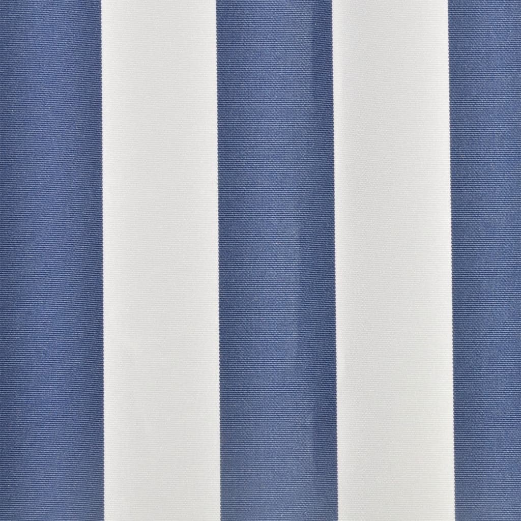 Toit d'auvent Toile Bleu et blanc 6x3 m (Cadre non inclus)