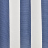 Toit d'auvent Toile Bleu et blanc 6x3 m (Cadre non inclus)