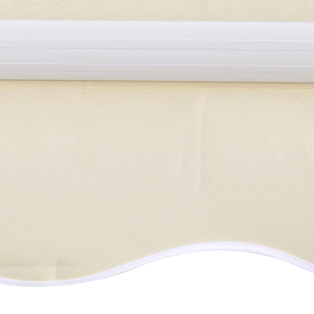 Toit d'auvent toile crème 3 x 2,5 m (cadre non inclus)