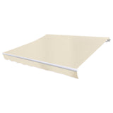 Toit d'auvent Toile Crème 4x3 m (Cadre non inclus)