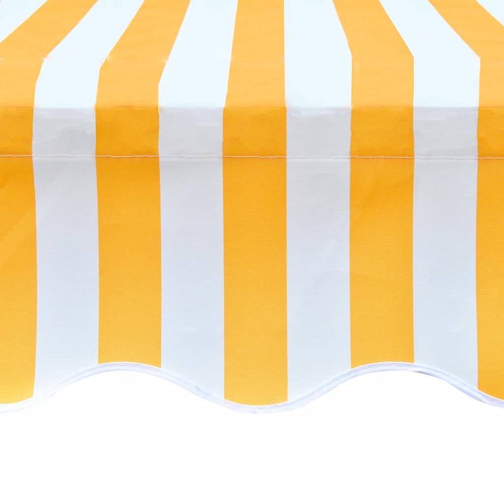 Tissu d'auvent Jaune tournesol/blanc 3x2,5 m (cadre non inclus)