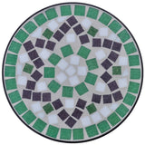 Table d'appoint Mosaïque Vert et blanc