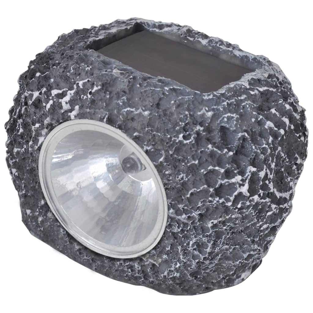 12pcs Stone Shape LED Solar Spotlights