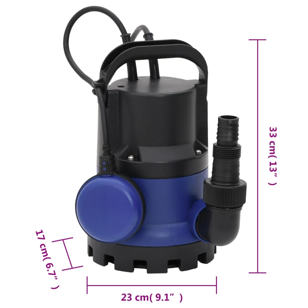 Pompe submersible électrique pour eaux usées de jardin 400 W