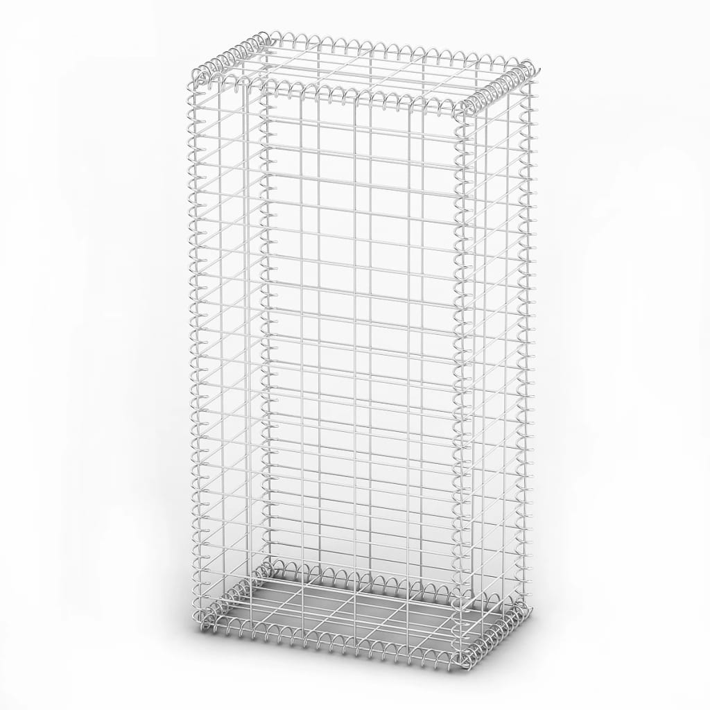 Gabion basket with lid Galvanized wire 100x50x30 cm