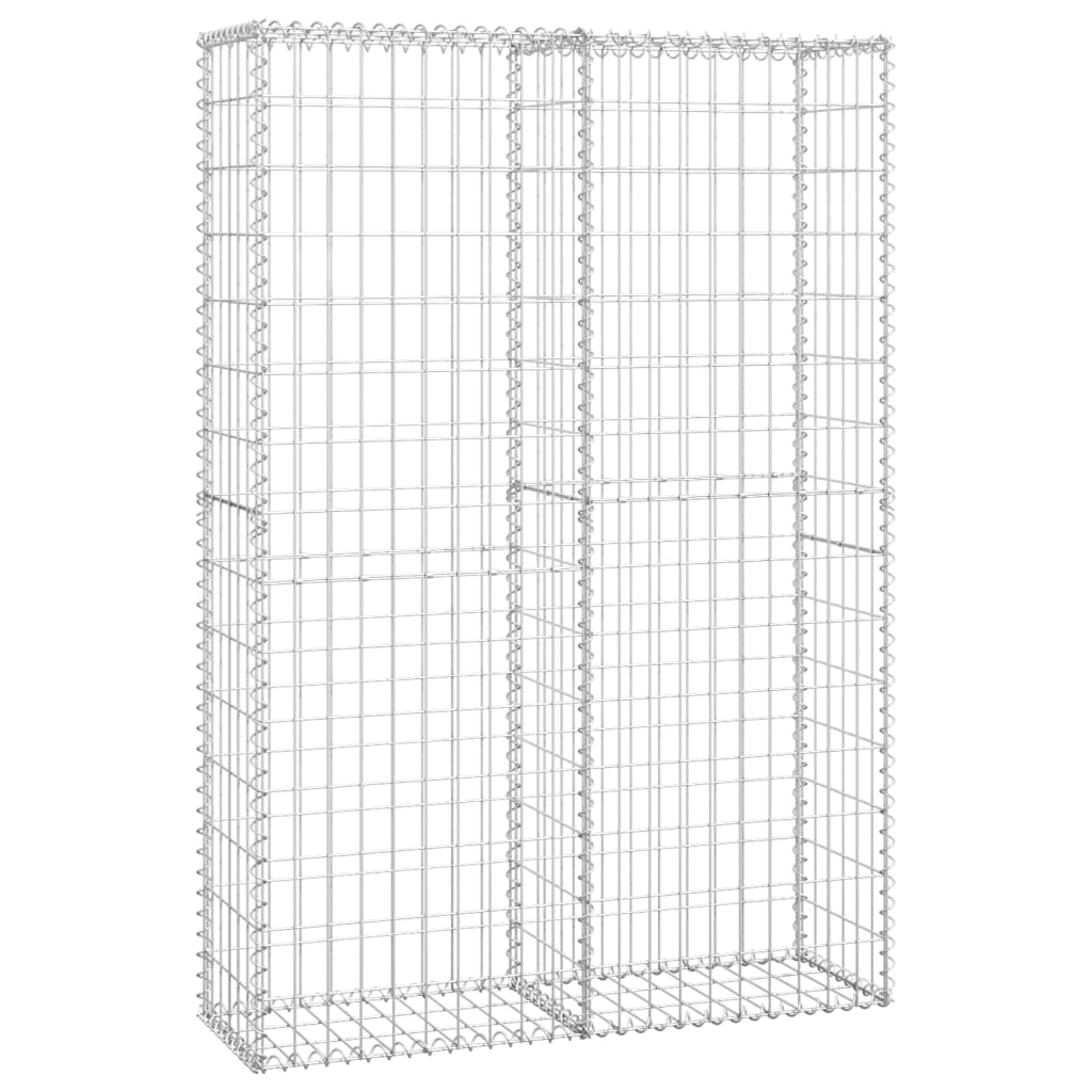 Gabion basket with lid Galvanized wire 150x100x30 cm