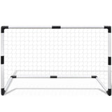 Kids Mini Football Goal Set Post and Net 2pcs 91.5x48x61cm