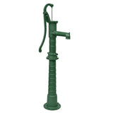 Garden water pump with cast iron stand