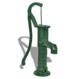 Garden water pump with cast iron stand