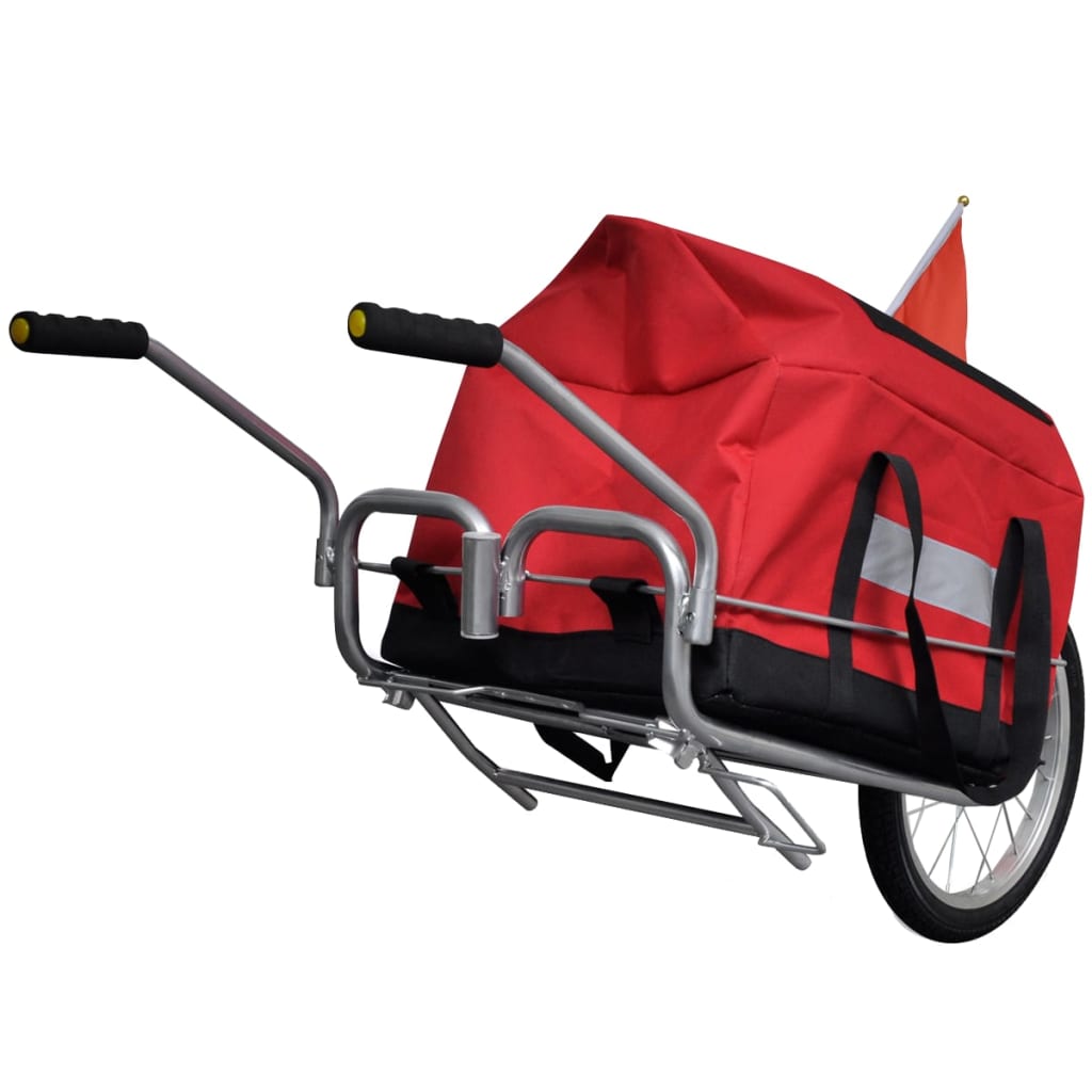 Remorque de vélo à une roue avec sac de rangement