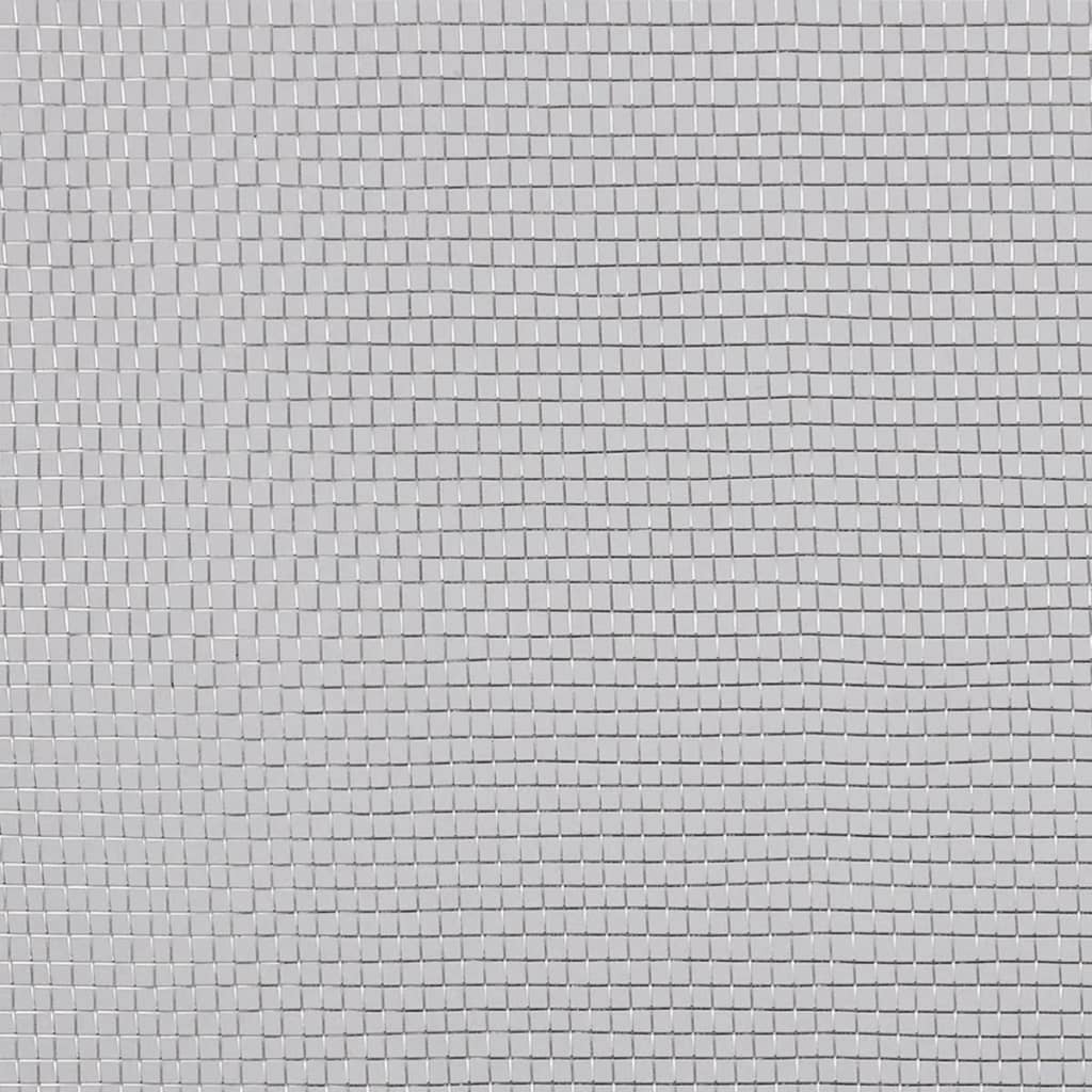 Aluminum mesh mosquito net 100x500 cm silver