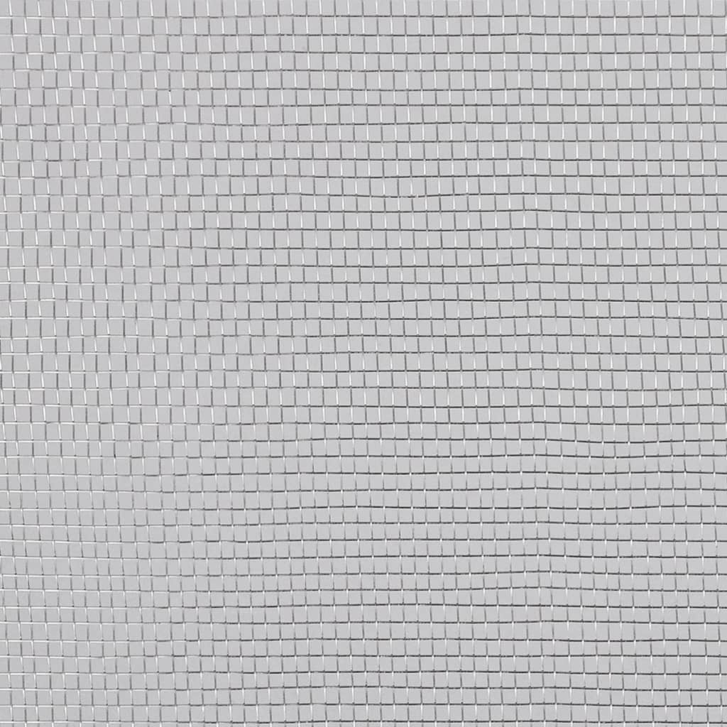 Aluminium-Mesh-Bildschirm 100x1000 cm Silber