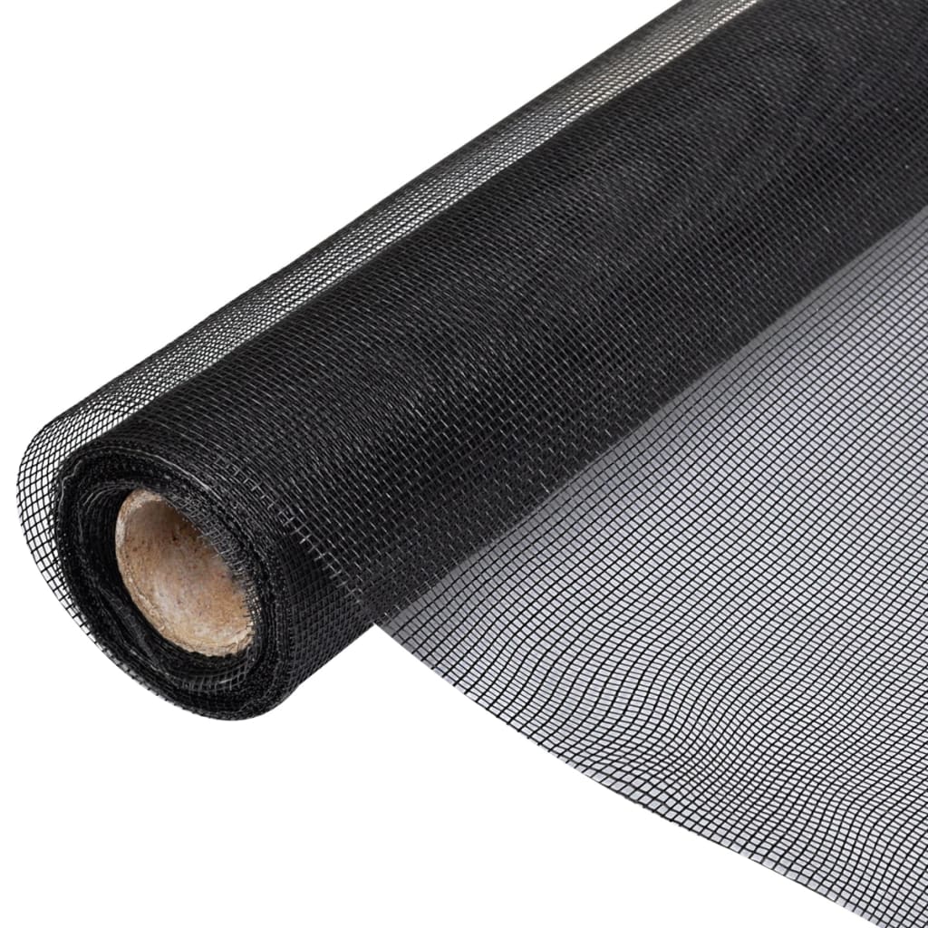 Fiberglass Mesh Screen 100x500 cm Black