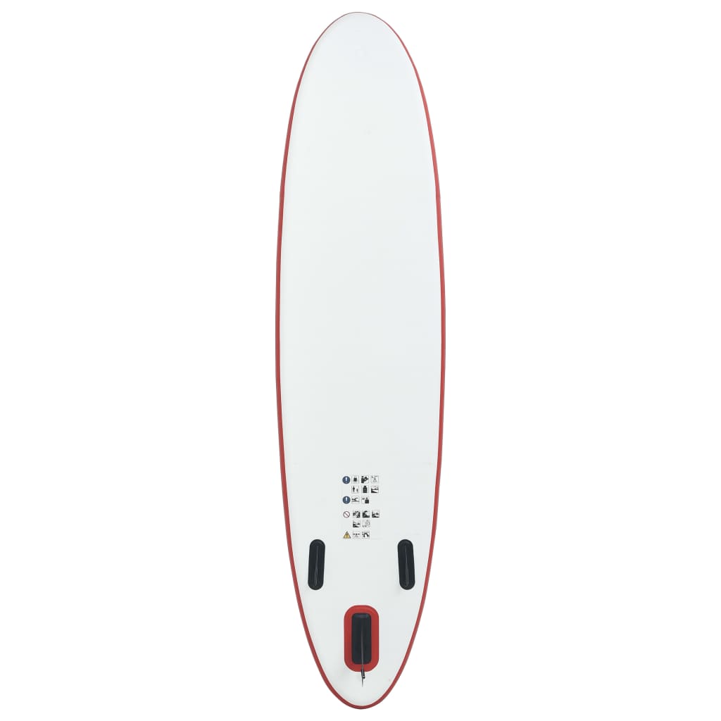 Red and White Inflatable SUP Board Set