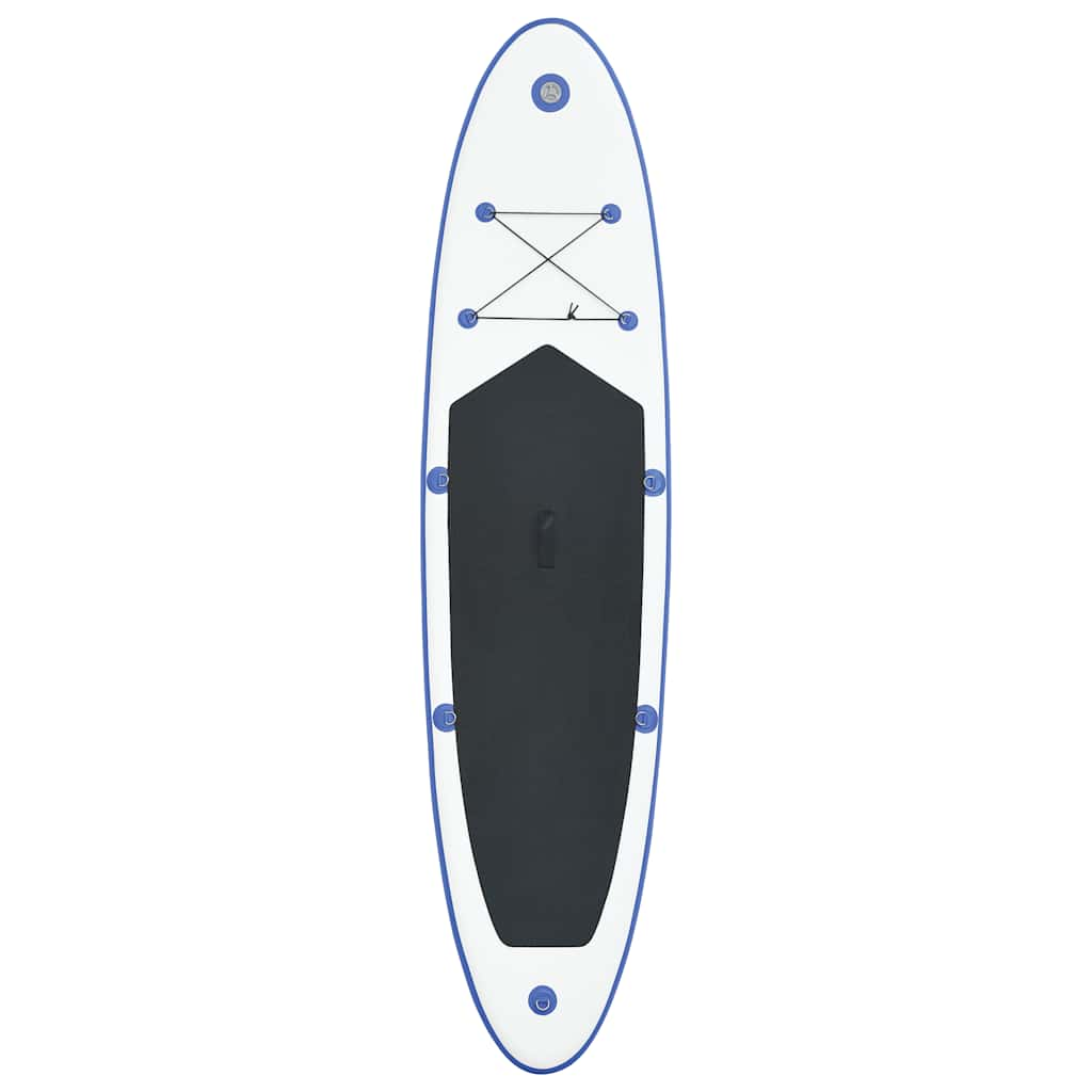 Blue and White Inflatable SUP Board Set