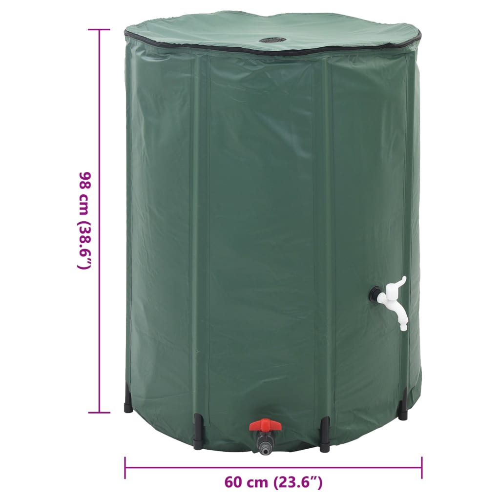 250 L foldable rainwater tank