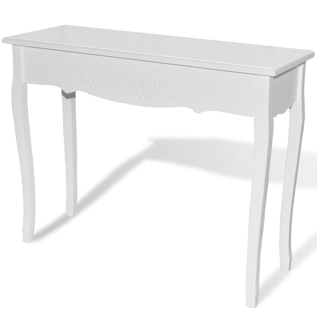 Table de console et coiffeuse Blanc