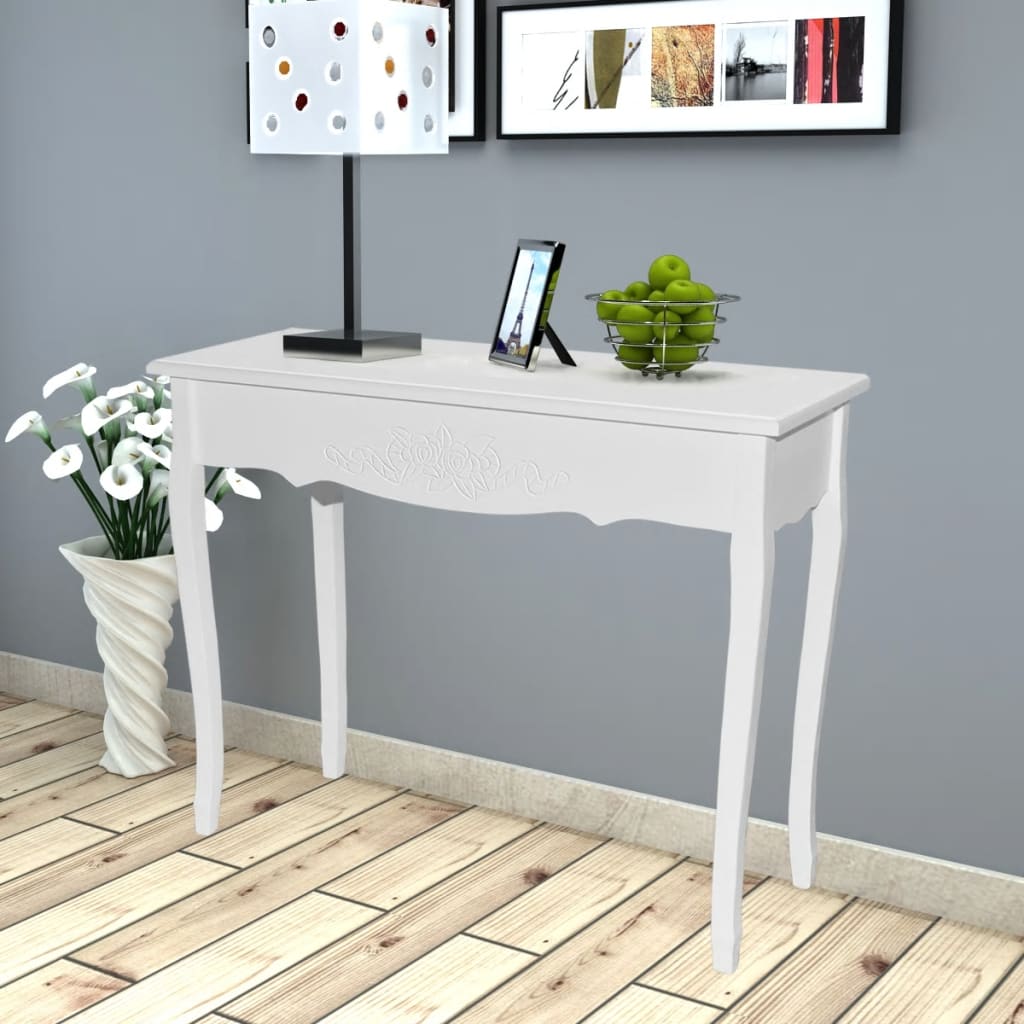 Table de console et coiffeuse Blanc