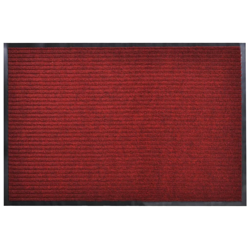 Rote PVC-Fußmatte 90 x 120 cm