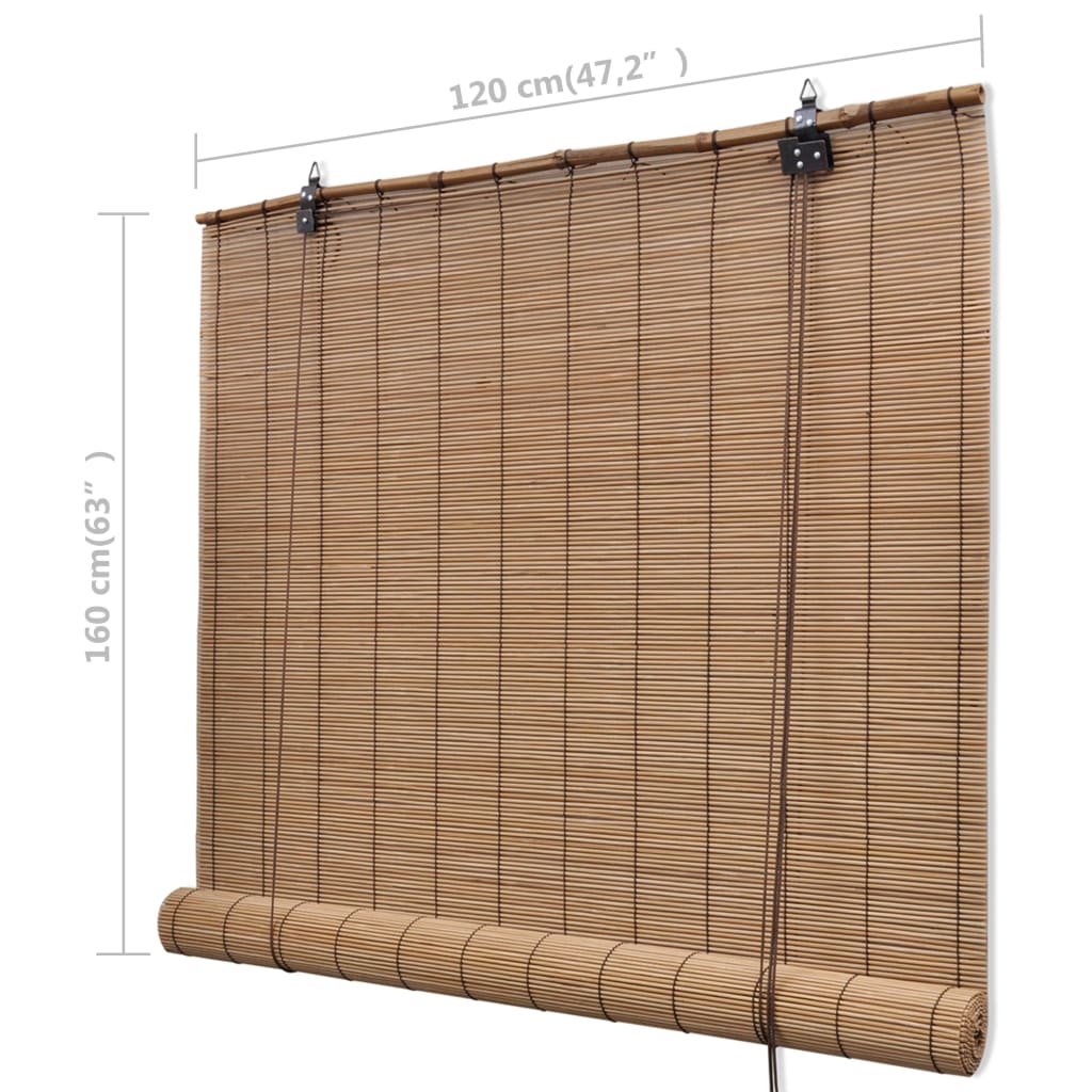 Store roulant Bambou Marron 120x160 cm